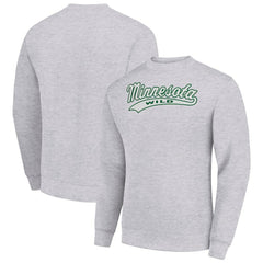 NHL Minnesota Wild Starter  Tailsweep City Pullover Sweatshirt - Heather Gray
