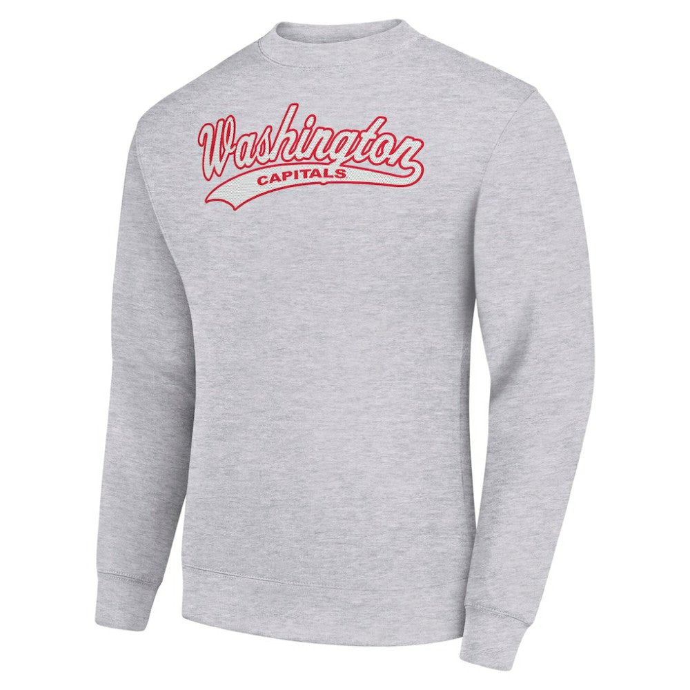 NHL Washington Capitals Starter  Tailsweep City Pullover Sweatshirt - Heather Gray