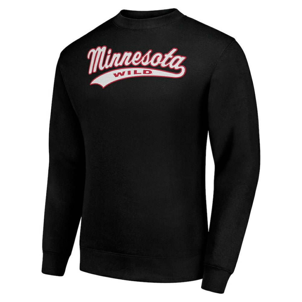 NHL Minnesota Wild Starter  Tailsweep City Pullover Sweatshirt - Black
