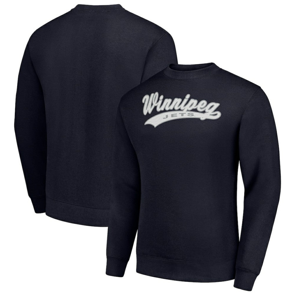 NHL Winnipeg Jets Starter  Tailsweep City Pullover Sweatshirt - Navy