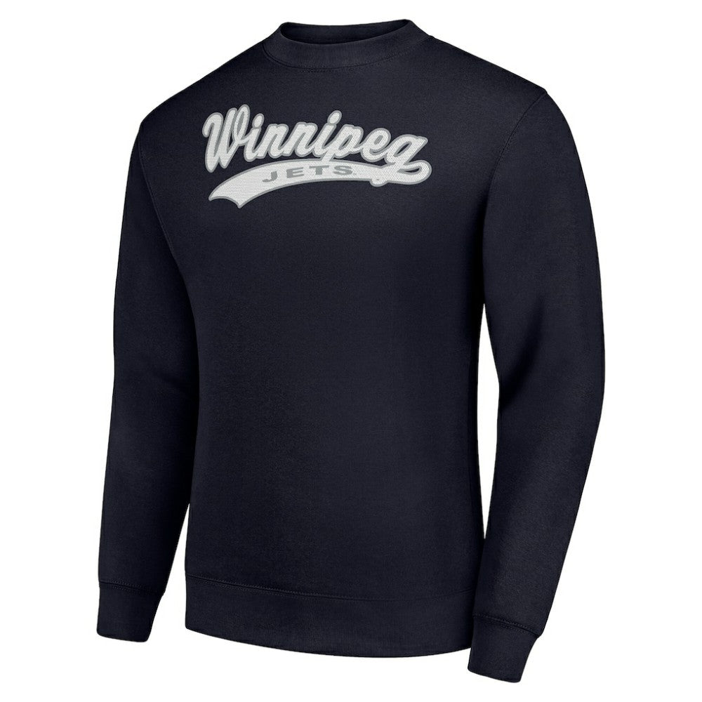 NHL Winnipeg Jets Starter  Tailsweep City Pullover Sweatshirt - Navy