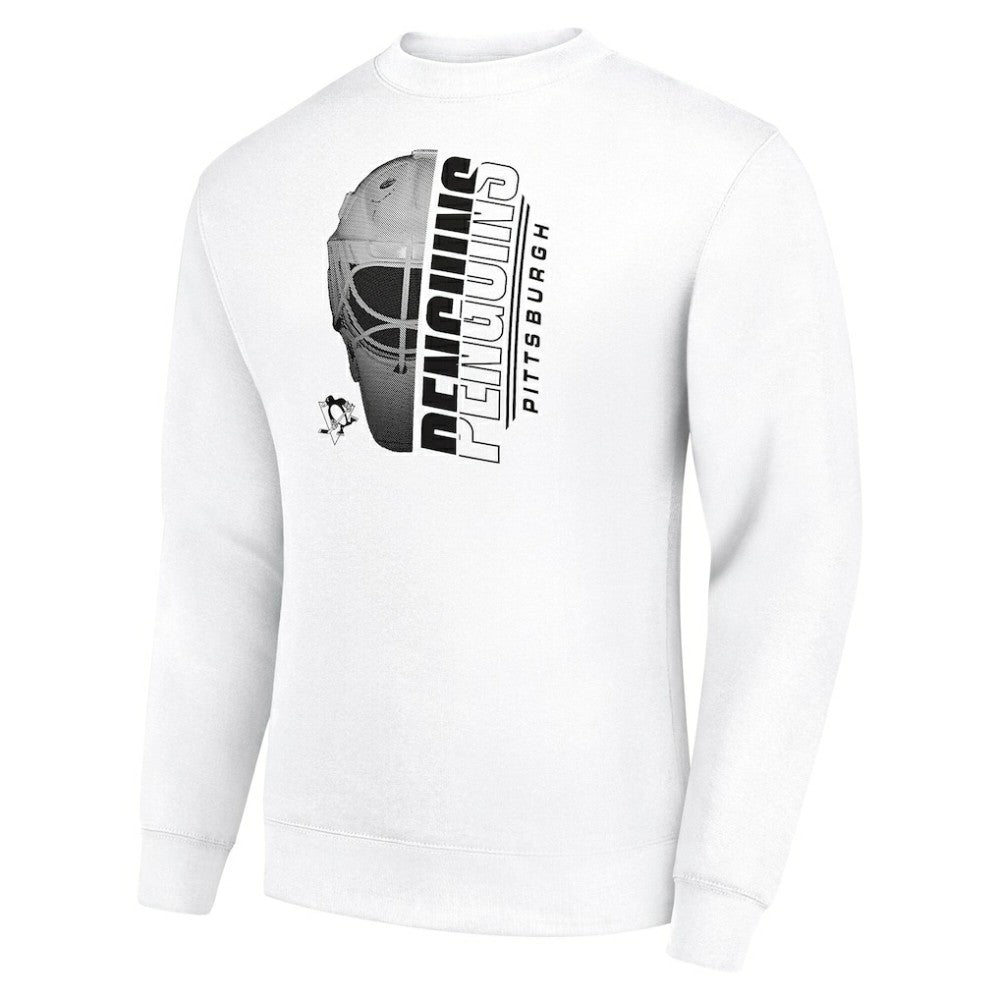 NHL Pittsburgh Penguins Starter  Half Helmet Team Logo Pullover Sweatshirt - White