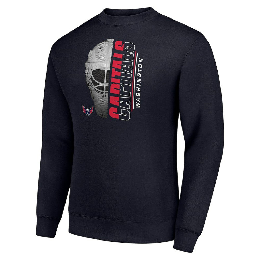 NHL Washington Capitals Starter  Half Helmet Team Logo Pullover Sweatshirt - Navy