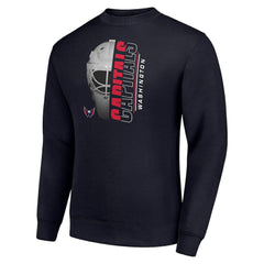 NHL Washington Capitals Starter  Half Helmet Team Logo Pullover Sweatshirt - Navy