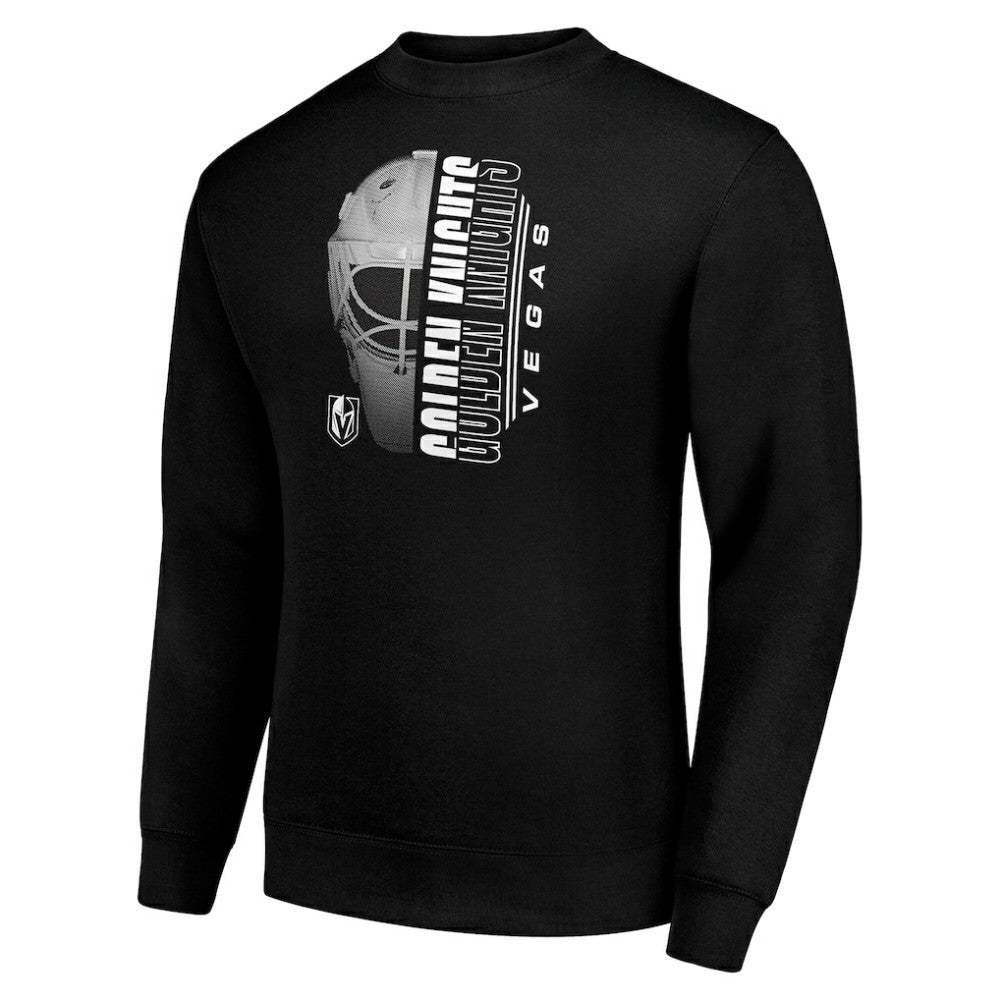 NHL Vegas Golden Knights Starter  Half Helmet Team Logo Pullover Sweatshirt - Black
