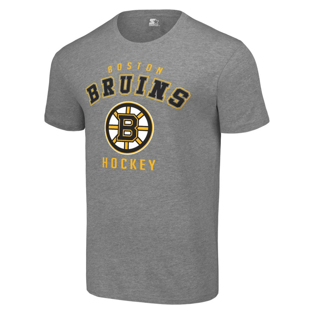 NHL Boston Bruins Starter Logo T-Shirt - Heather Gray