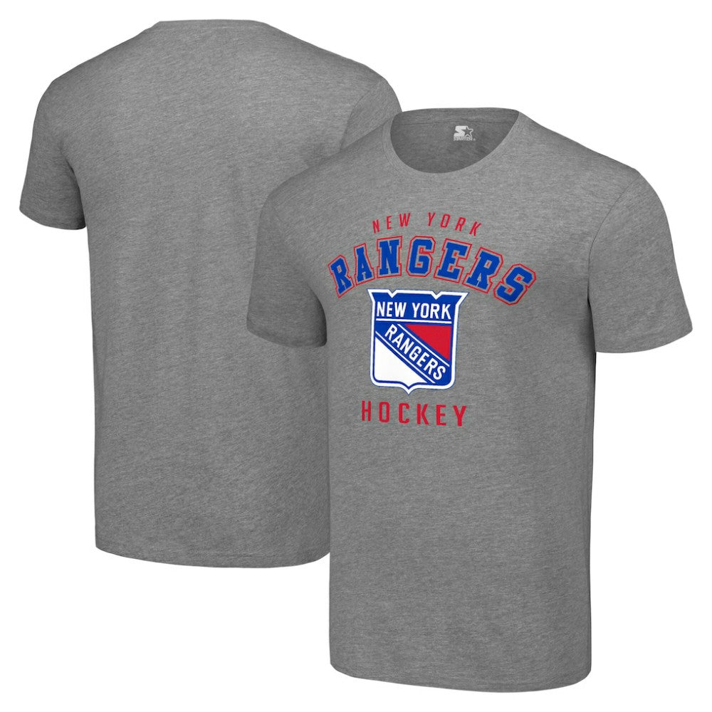 NHL New York Rangers Starter Logo T-Shirt - Heather Gray