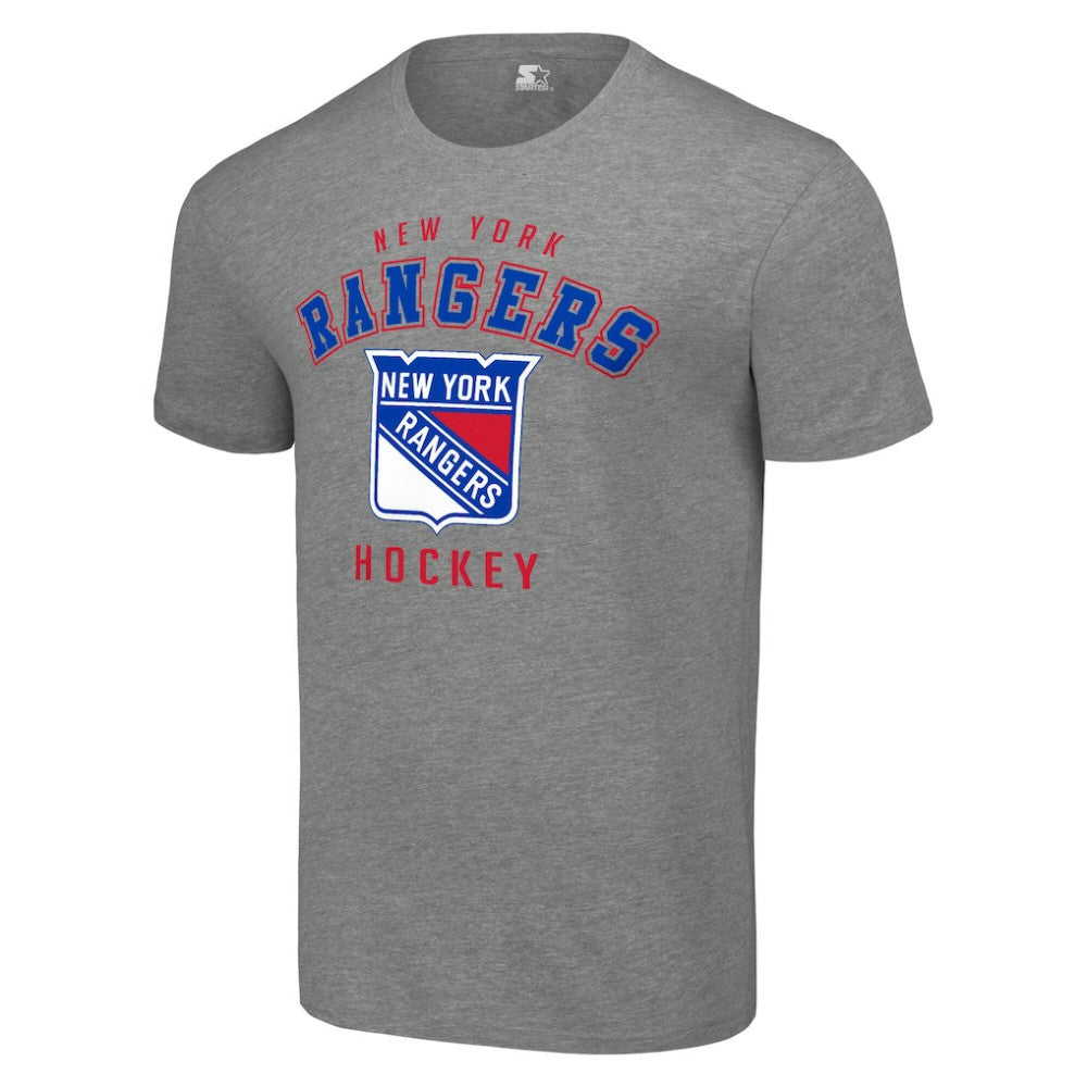 NHL New York Rangers Starter Logo T-Shirt - Heather Gray