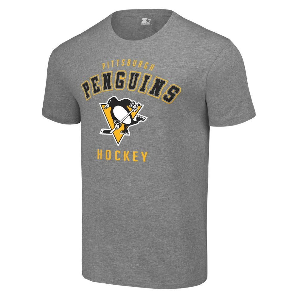 NHL Pittsburgh Penguins Starter Logo T-Shirt - Heather Gray