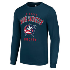 NHL Columbus Blue Jackets Starter Logo Long Sleeve T-Shirt - Navy