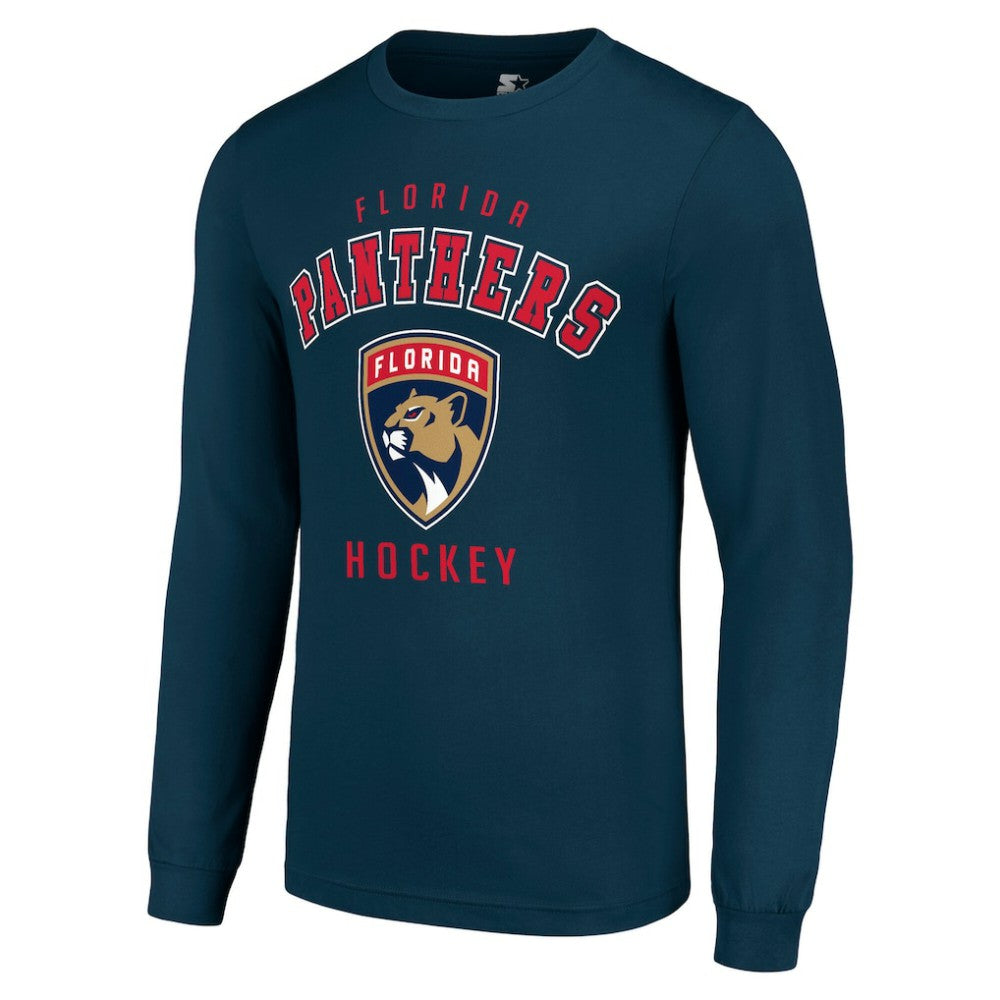 NHL Florida Panthers Starter Logo Long Sleeve T-Shirt - Navy