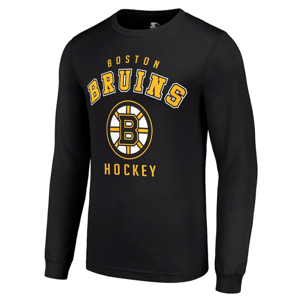 NHL Boston Bruins Starter Logo Long Sleeve T-Shirt - Black