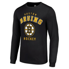 NHL Boston Bruins Starter Logo Long Sleeve T-Shirt - Black