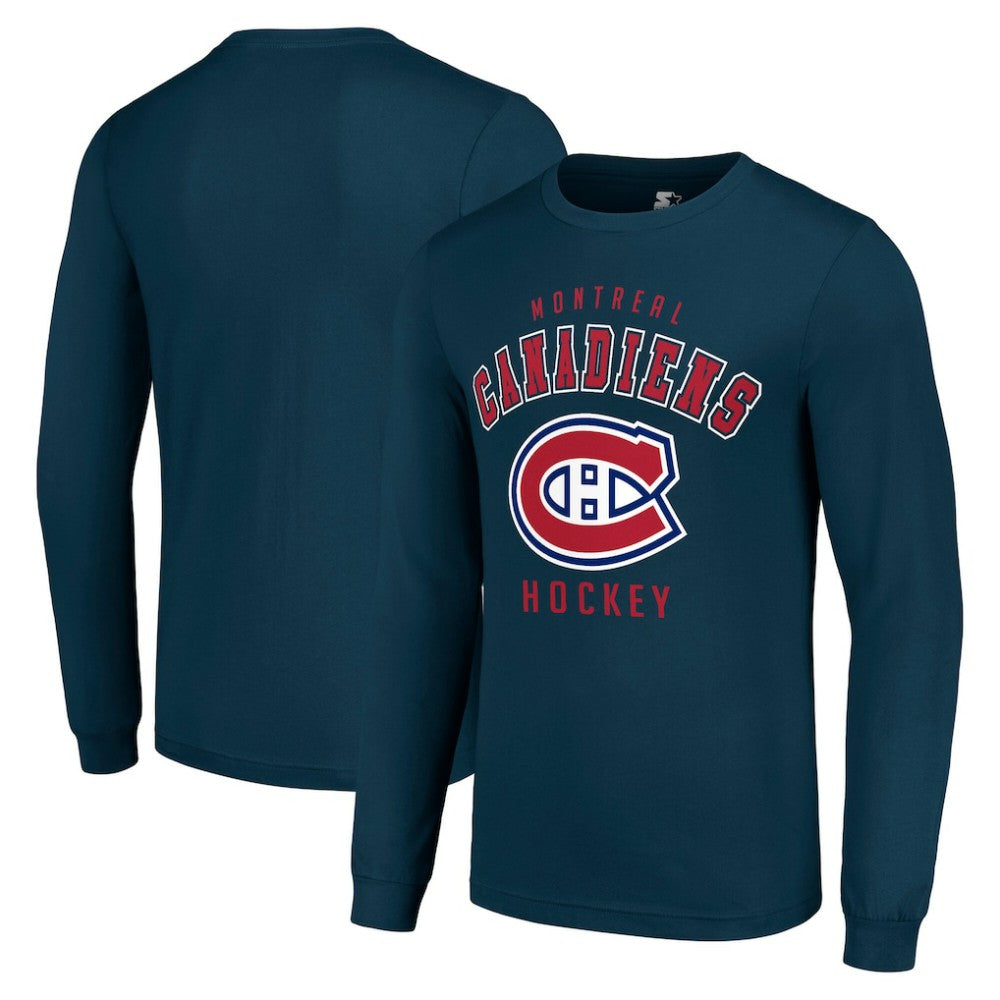 NHL Montreal Canadiens Starter Logo Long Sleeve T-Shirt - Navy