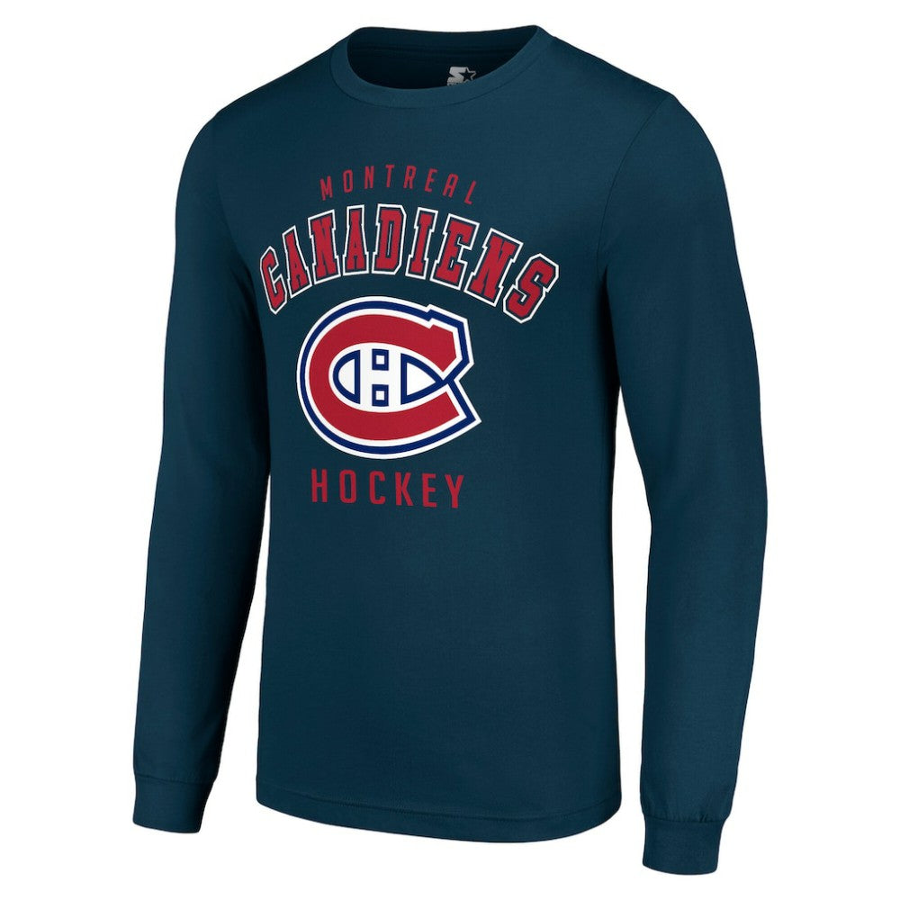 NHL Montreal Canadiens Starter Logo Long Sleeve T-Shirt - Navy