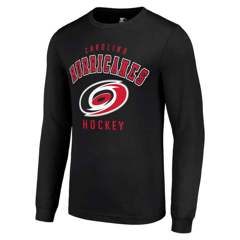 NHL Carolina Hurricanes Starter Logo Long Sleeve T-Shirt - Black
