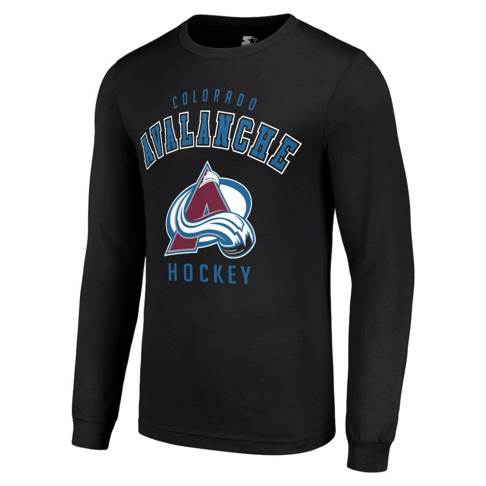 NHL Colorado Avalanche Starter Logo Long Sleeve T-Shirt - Black