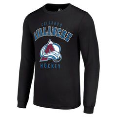 NHL Colorado Avalanche Starter Logo Long Sleeve T-Shirt - Black