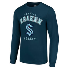 NHL Seattle Kraken Starter Logo Long Sleeve T-Shirt - Navy