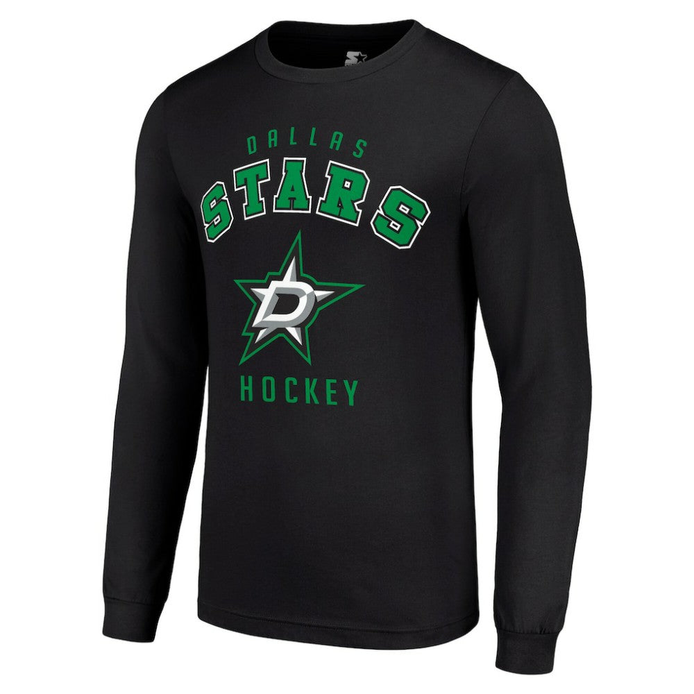 NHL Dallas Stars Starter Logo Long Sleeve T-Shirt - Black