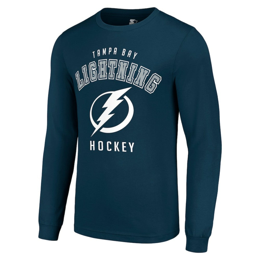 NHL Tampa Bay Lightning Starter Logo Long Sleeve T-Shirt - Navy