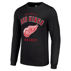 NHL Detroit Red Wings Starter Logo Long Sleeve T-Shirt - Black