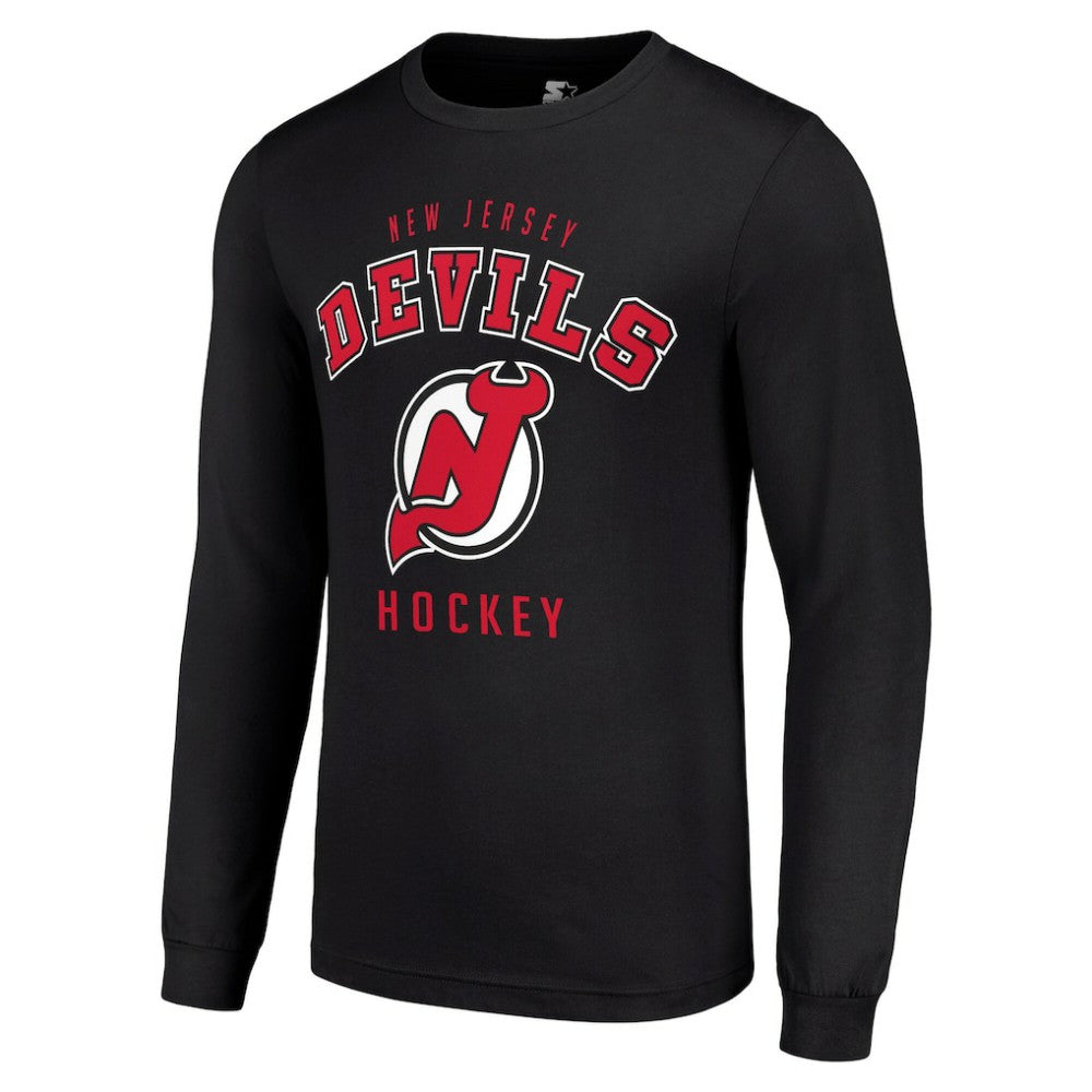 NHL New Jersey Devils Starter Logo Long Sleeve T-Shirt - Black