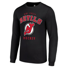 NHL New Jersey Devils Starter Logo Long Sleeve T-Shirt - Black