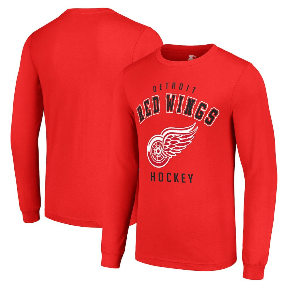 NHL Detroit Red Wings Starter Logo Long Sleeve T-Shirt - Red