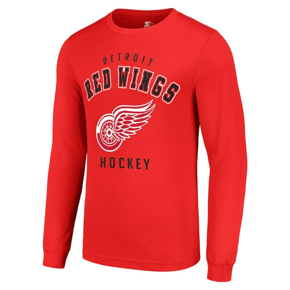 NHL Detroit Red Wings Starter Logo Long Sleeve T-Shirt - Red