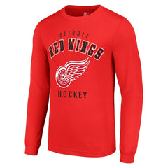 NHL Detroit Red Wings Starter Logo Long Sleeve T-Shirt - Red