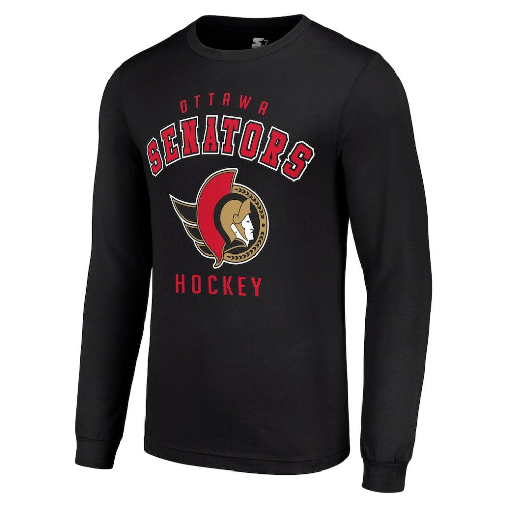 NHL Ottawa Senators Starter Logo Long Sleeve T-Shirt - Black