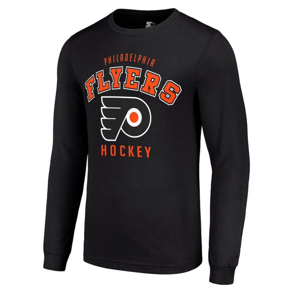 NHL Philadelphia Flyers Starter Logo Long Sleeve T-Shirt - Black