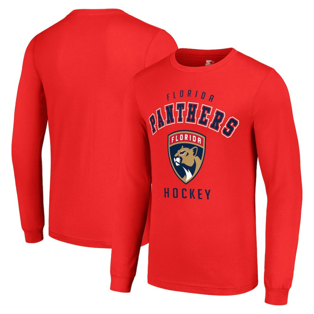 NHL Florida Panthers Starter Logo Long Sleeve T-Shirt - Red
