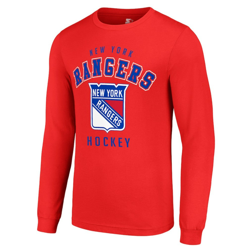 NHL New York Rangers Starter Logo Long Sleeve T-Shirt - Red