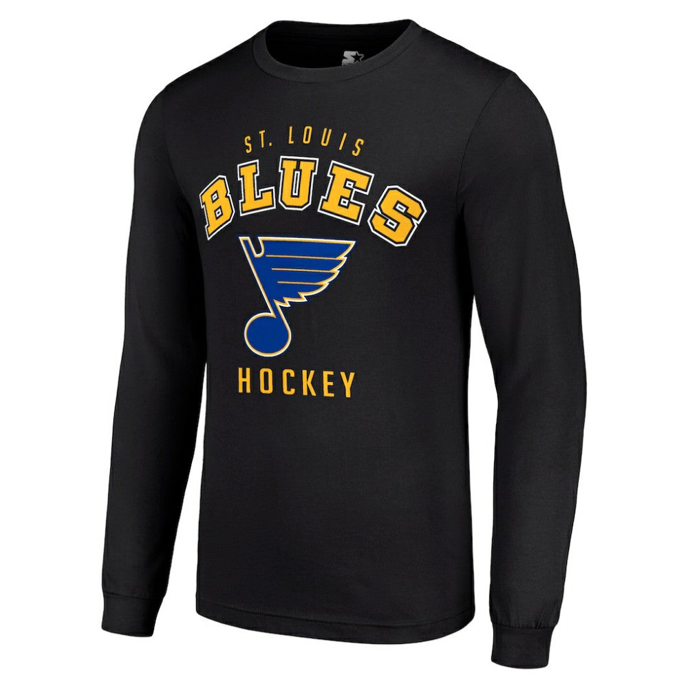 NHL St. Louis Blues Starter Logo Long Sleeve T-Shirt - Black