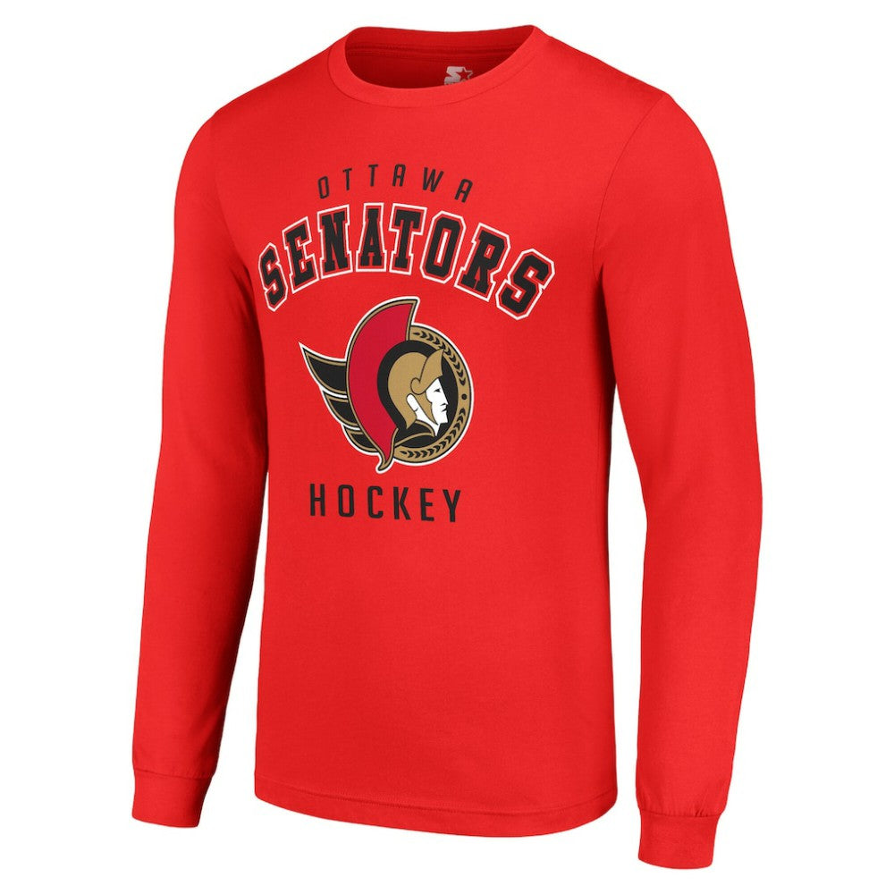 NHL Ottawa Senators Starter Logo Long Sleeve T-Shirt - Red
