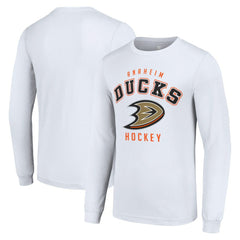NHL Anaheim Ducks Starter Logo Long Sleeve T-Shirt - White