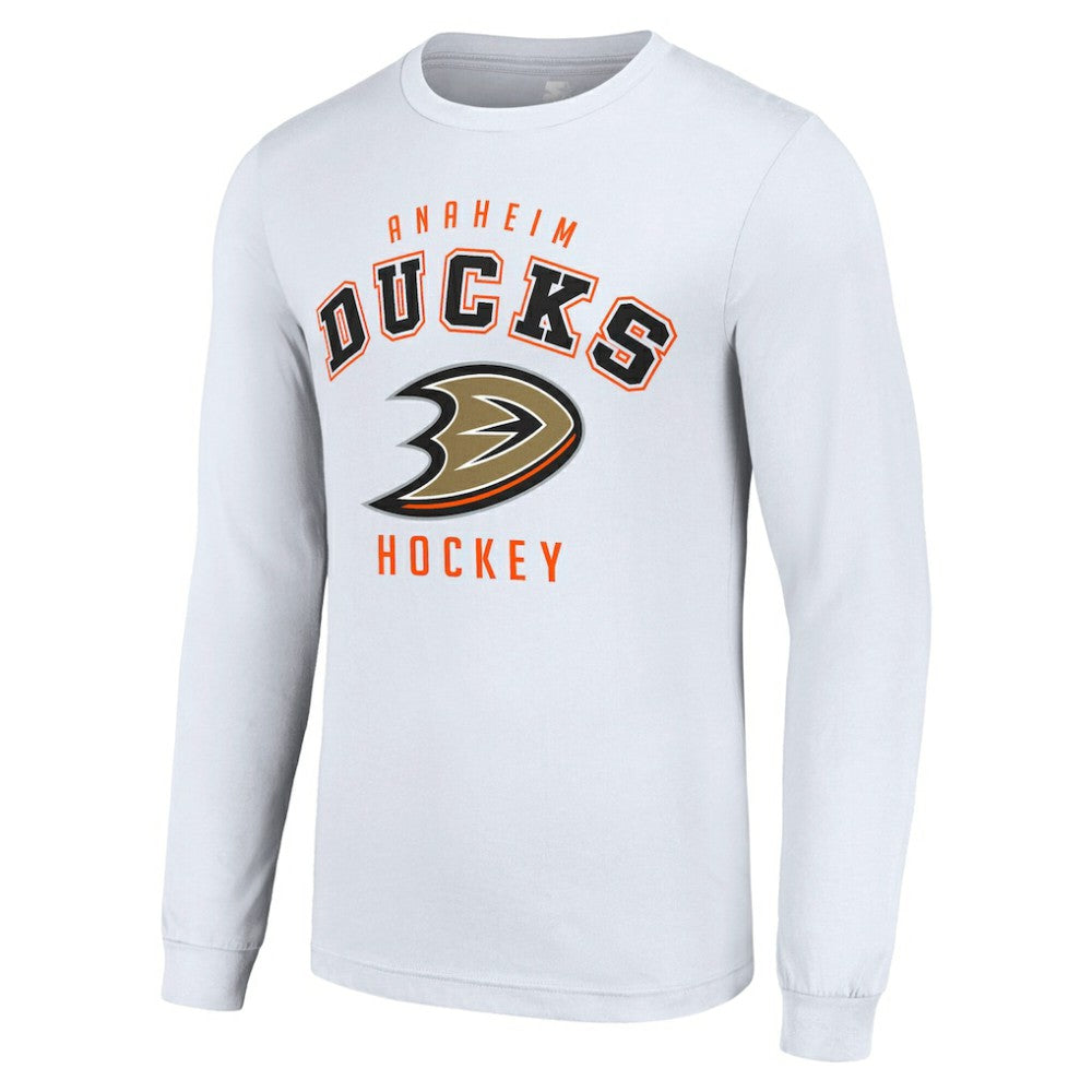 NHL Anaheim Ducks Starter Logo Long Sleeve T-Shirt - White
