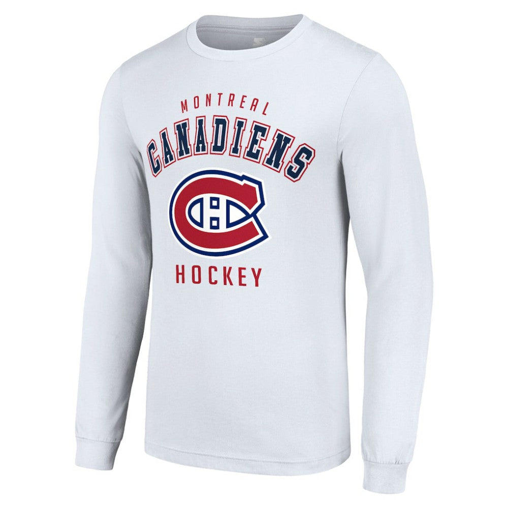 NHL Montreal Canadiens Starter Logo Long Sleeve T-Shirt - White