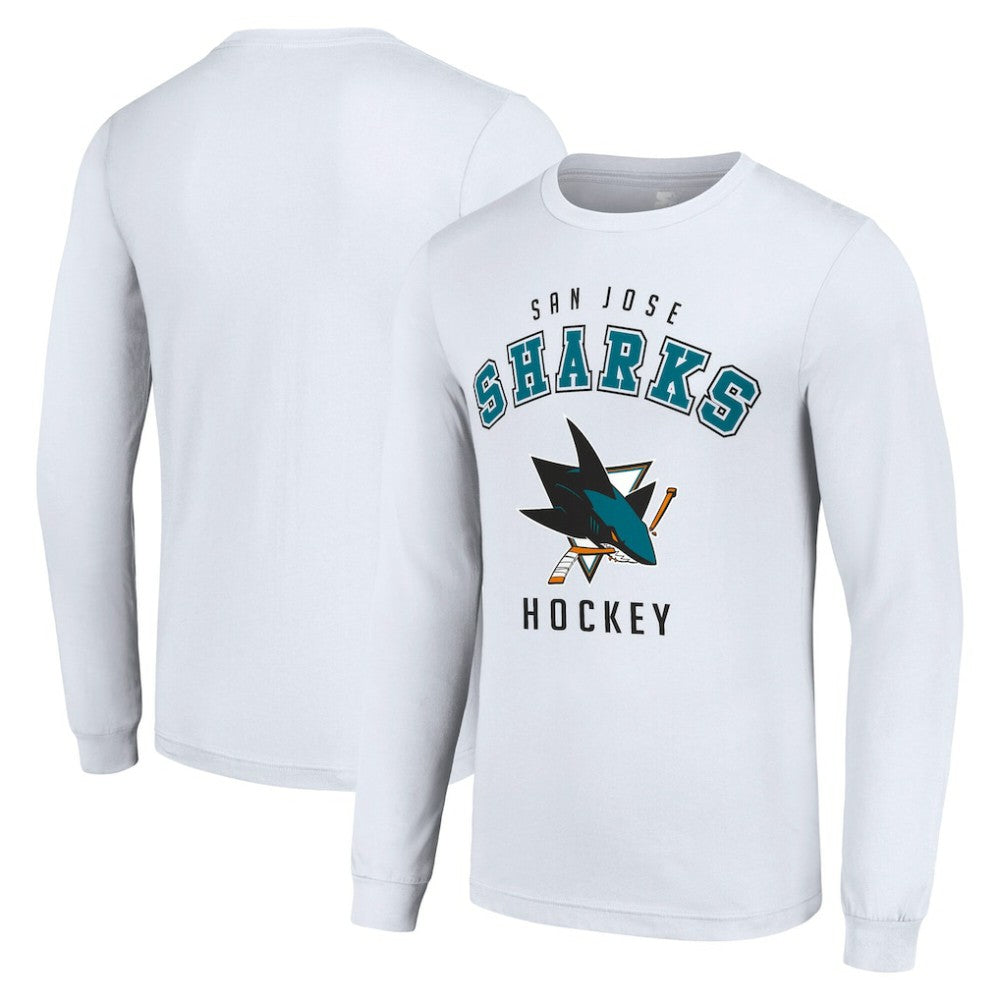 NHL San Jose Sharks Starter Logo Long Sleeve T-Shirt - White