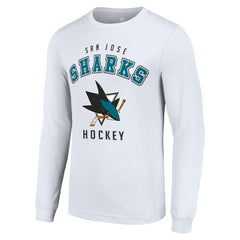 NHL San Jose Sharks Starter Logo Long Sleeve T-Shirt - White
