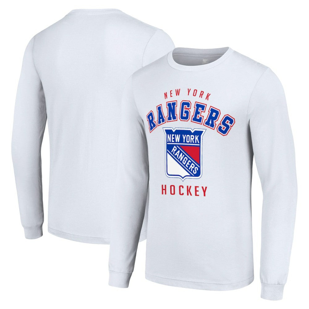 NHL New York Rangers Starter Logo Long Sleeve T-Shirt - White