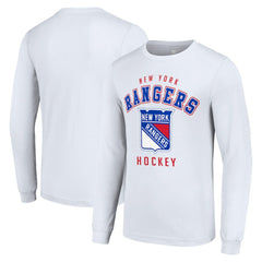 NHL New York Rangers Starter Logo Long Sleeve T-Shirt - White