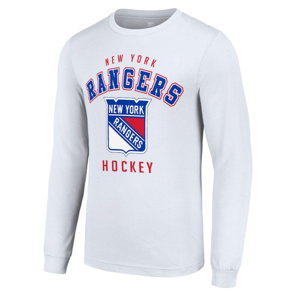 NHL New York Rangers Starter Logo Long Sleeve T-Shirt - White