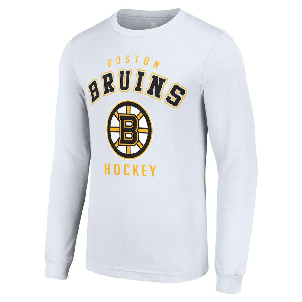 NHL Boston Bruins Starter Logo Long Sleeve T-Shirt - White