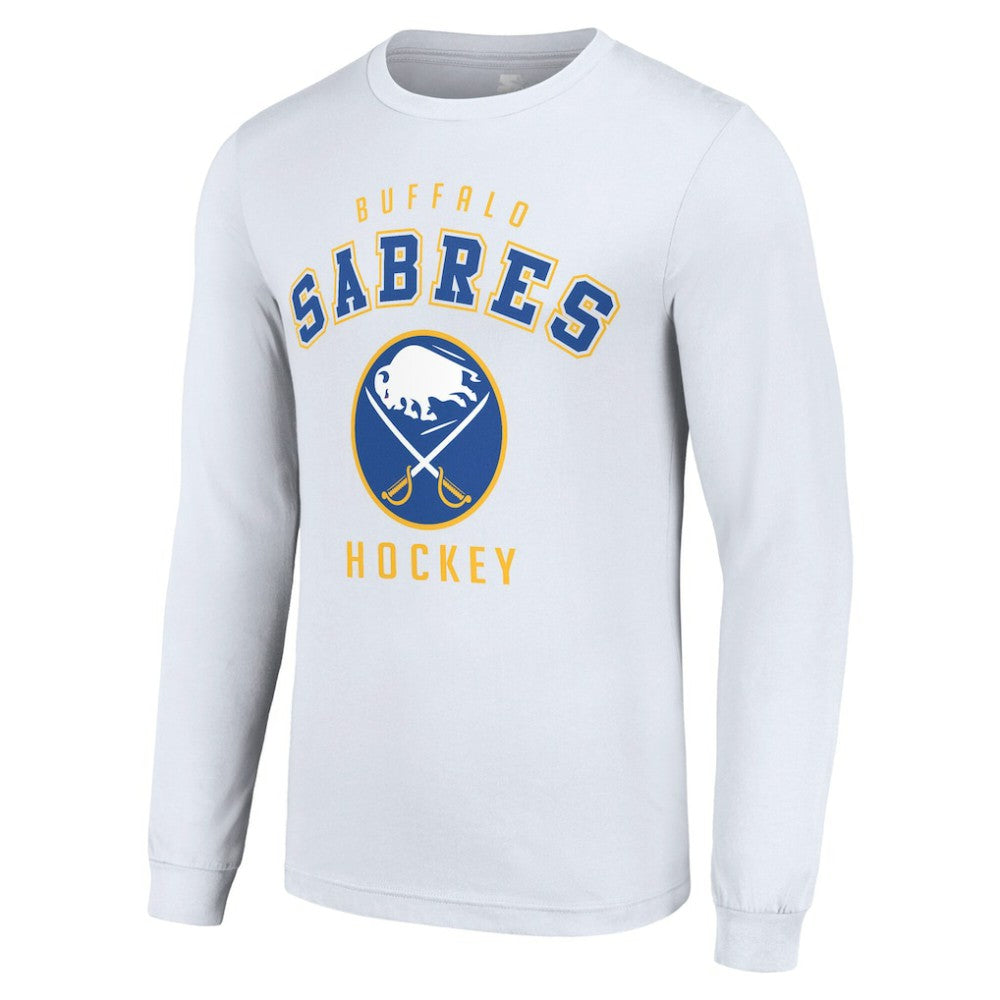 NHL Buffalo Sabres Starter Logo Long Sleeve T-Shirt - White