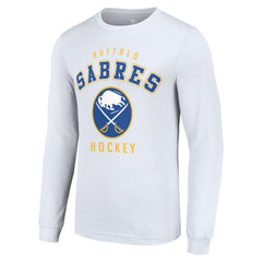 NHL Buffalo Sabres Starter Logo Long Sleeve T-Shirt - White