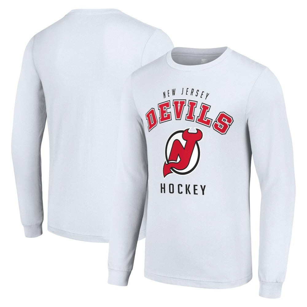 NHL New Jersey Devils Starter Logo Long Sleeve T-Shirt - White