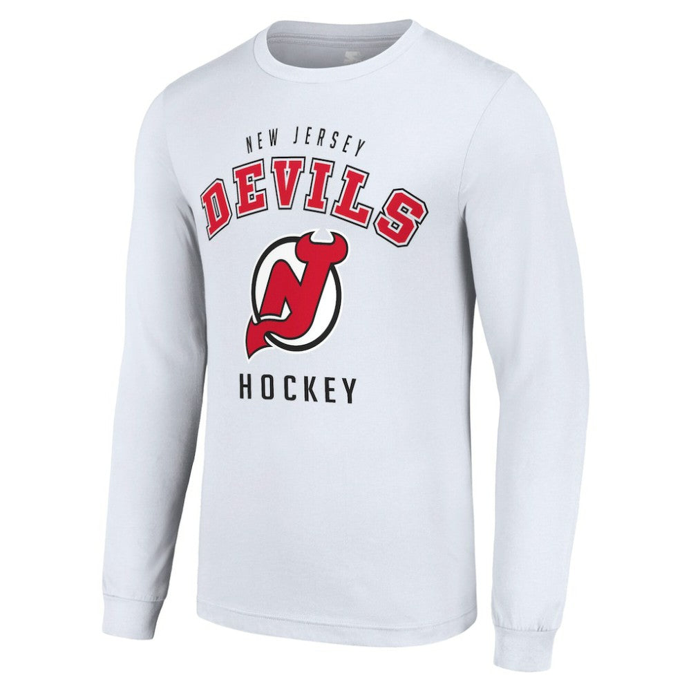 NHL New Jersey Devils Starter Logo Long Sleeve T-Shirt - White